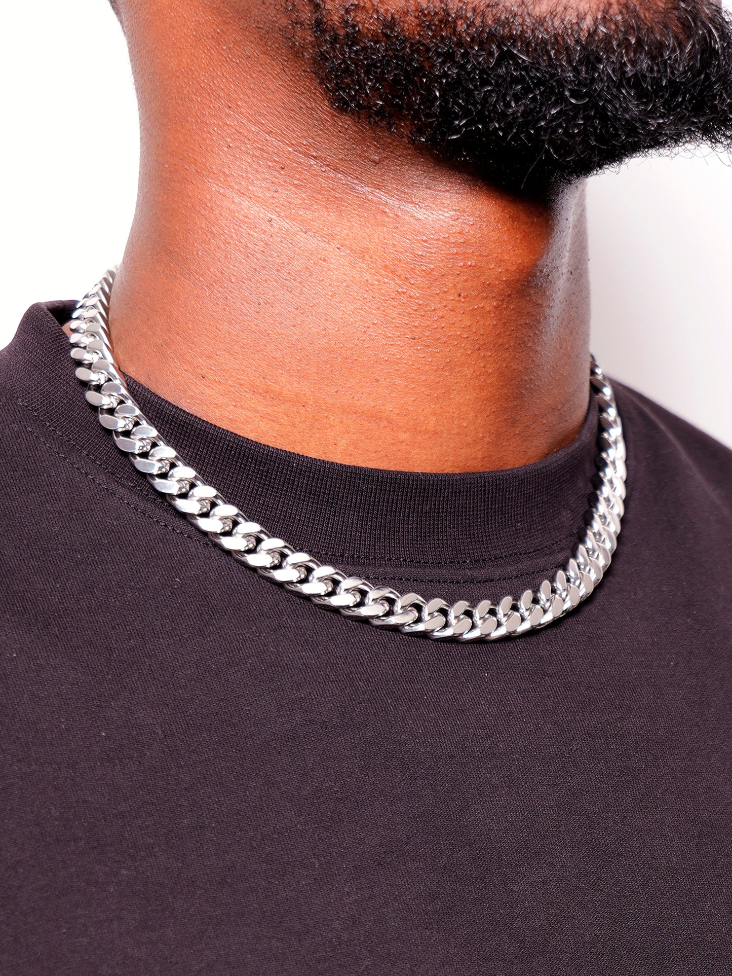 CUBAN LINK CHAÎNE 12 MM ARGENT