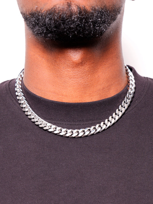 CUBAN LINK CHAÎNE 12 MM ARGENT