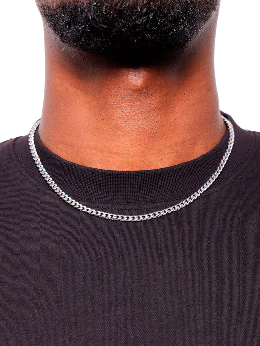 CUBAN LINK CHAÎNE 5 MM ARGENT