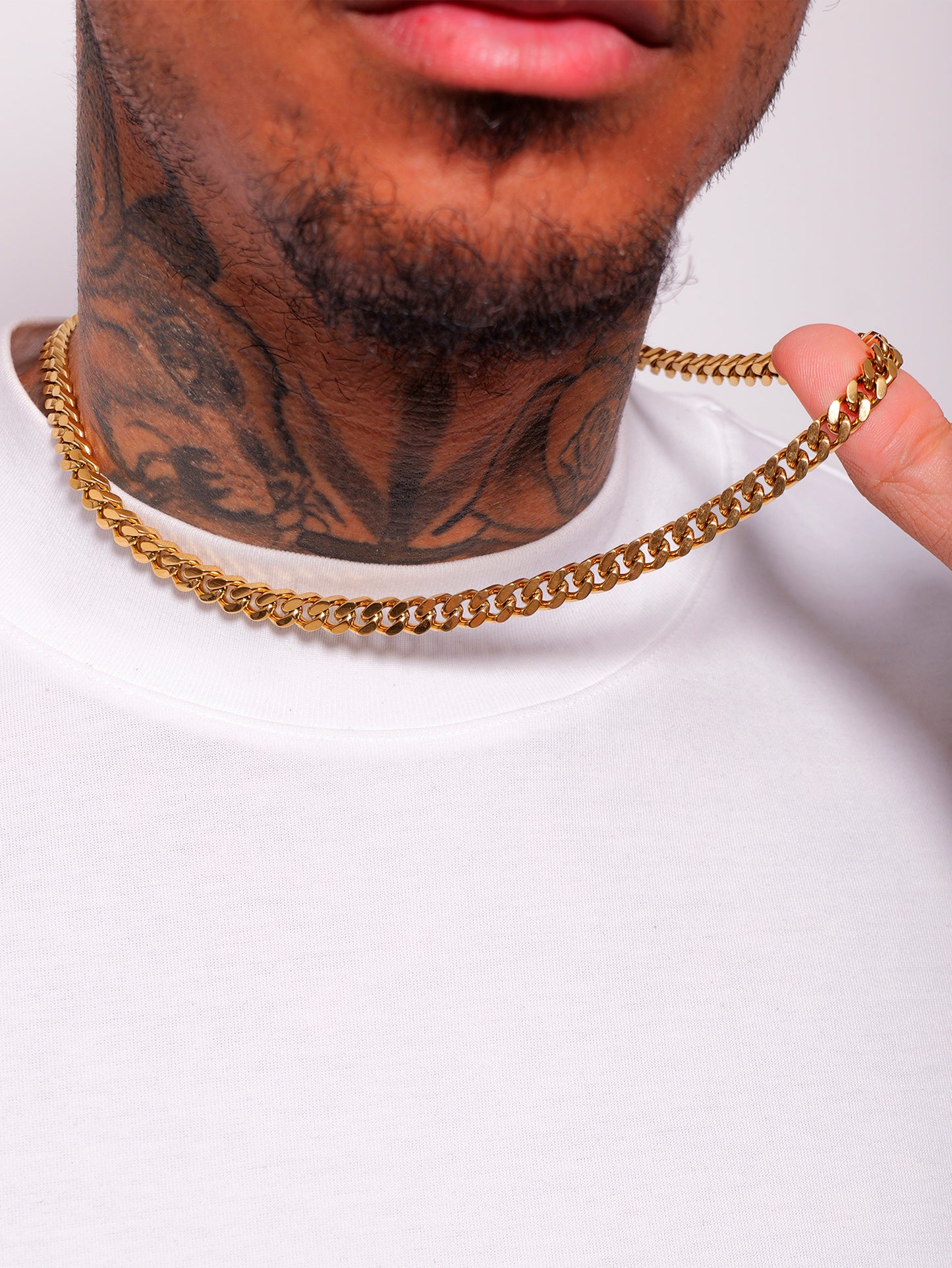 CUBAN LINK CHAÎNE 8 MM OR