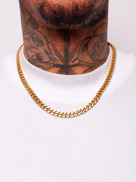 CUBAN LINK CHAÎNE 8 MM OR