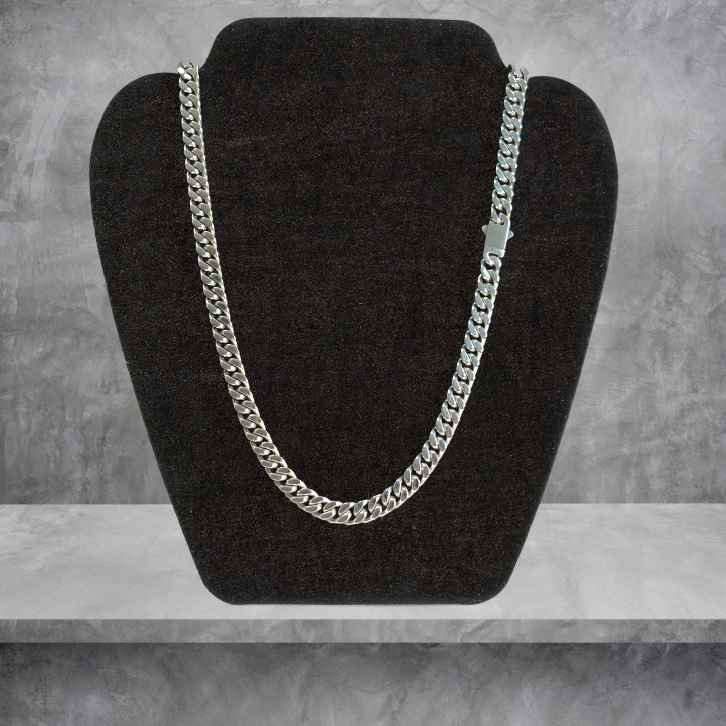 CUBAN LINK CHAÎNE 8 MM ARGENT