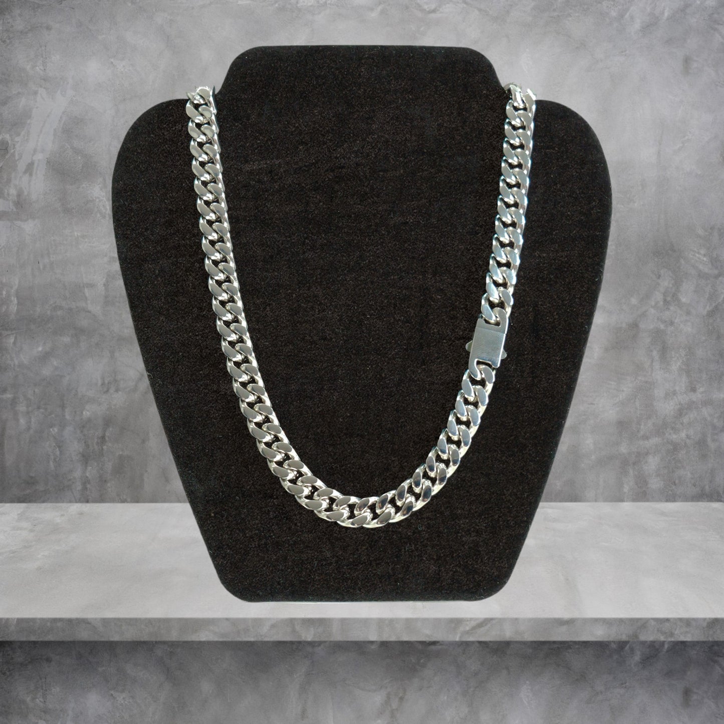 CUBAN LINK CHAÎNE 12 MM ARGENT