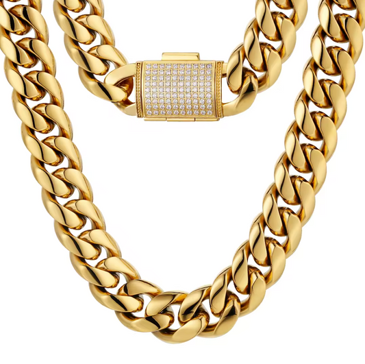 CUBAN LINK CHAÎNE 18 MM OR (PRÉCOMMANDE)