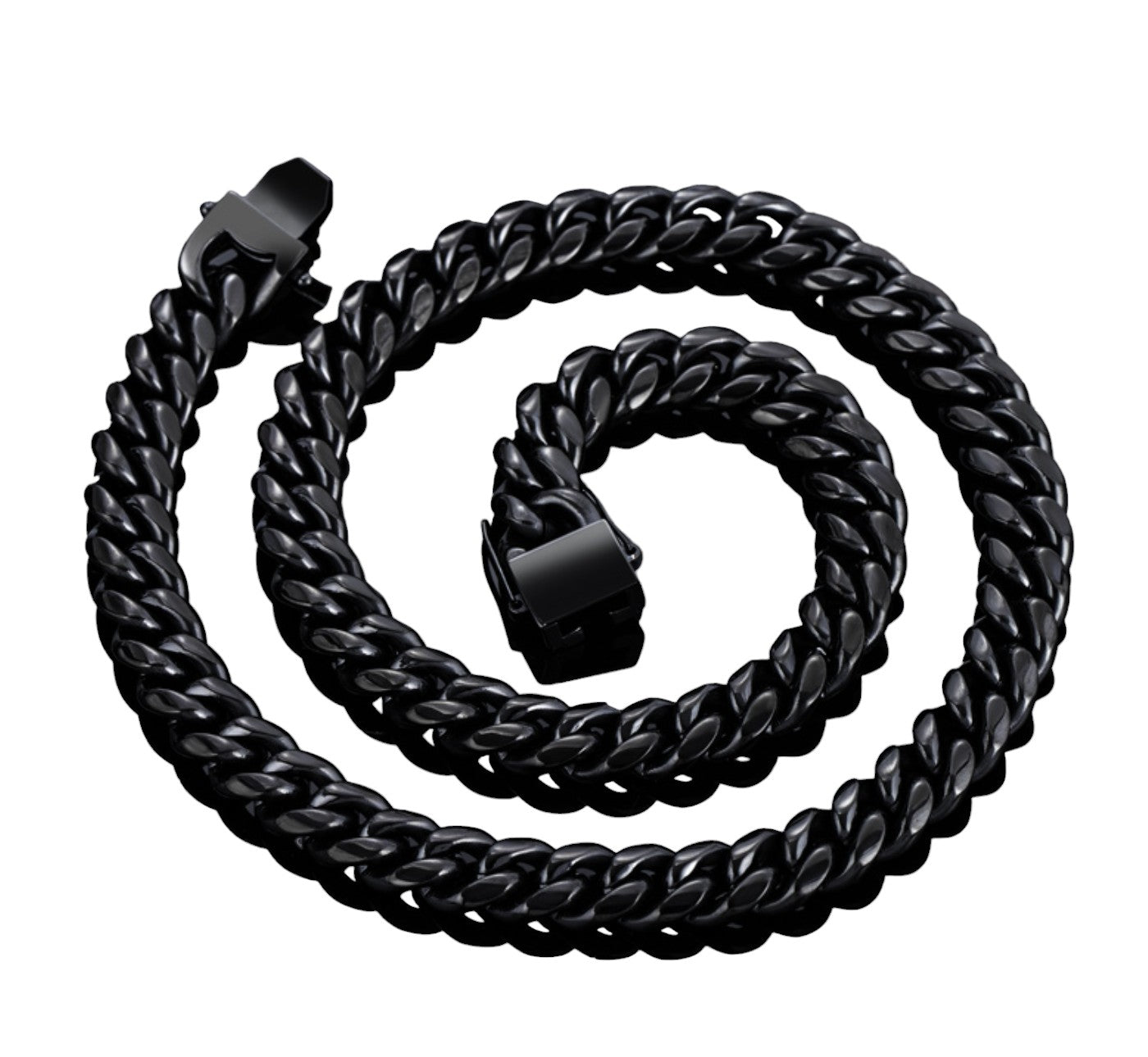 CUBAN LINK CHAÎNE 12 MM NOIR (PRÉCOMMANDE)